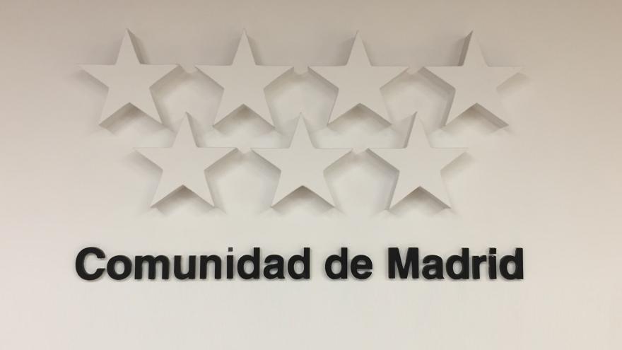Bandera de la Comunidad de Madrid en blanco