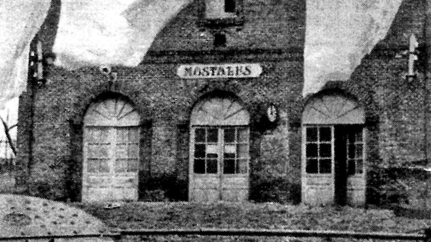Ferrocarril de Villa del Prado (estación de Móstoles). Parque Regional del curso medio del río Guadarrama y su entorno Imagen de la antigua estación de Móstoles