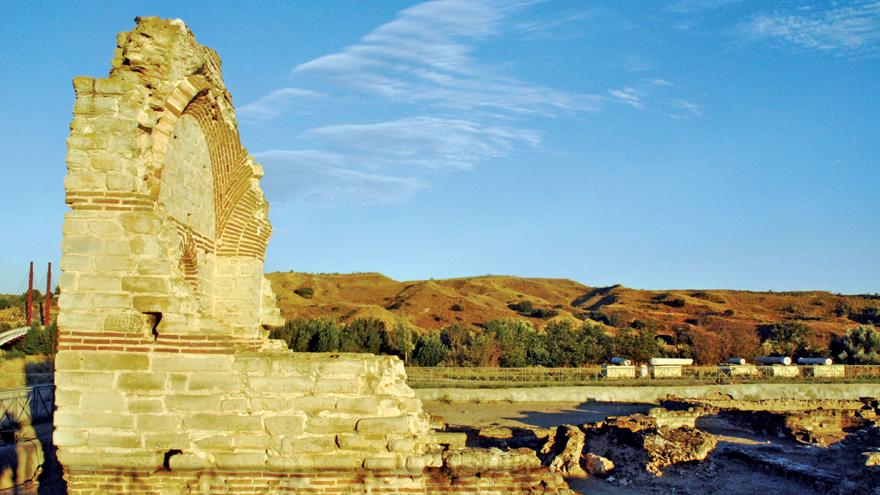 Yacimiento de Carranque. Parque Regional del curso medio del río Guadarrama y su entorno Imagen de parte de las ruinas romanas del yacimiento