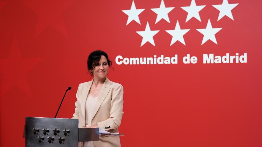 La presidenta Isabel Díaz Ayuso en la Real Casa de Correos
