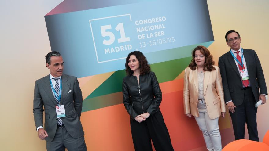 La presidenta Isabel Díaz Ayuso durante el 51 Congreso de la Sociedad Española de Reumatología