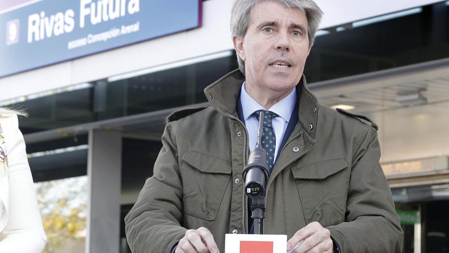 Garrido durante la visita