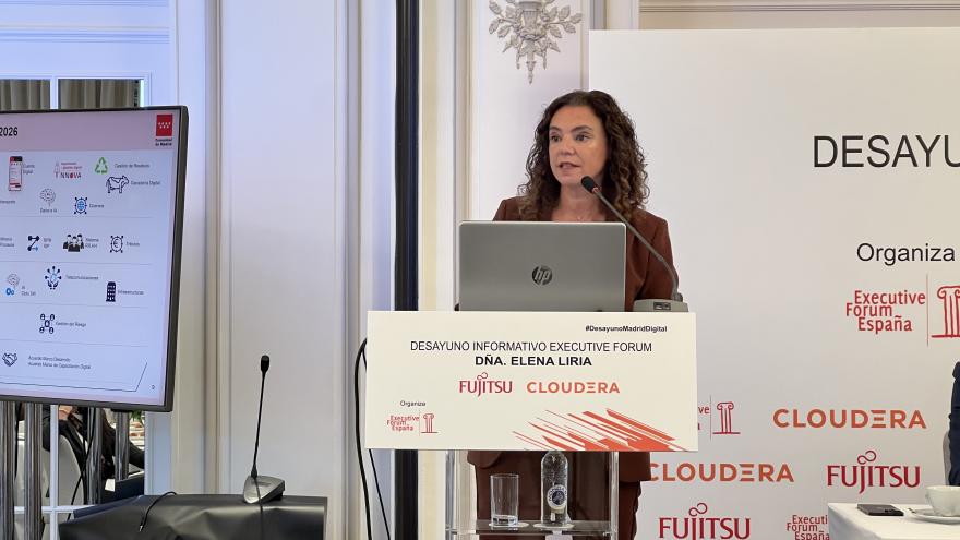 La consejera delegada Elena Liria en un desayuno informativo de Executive Fórum