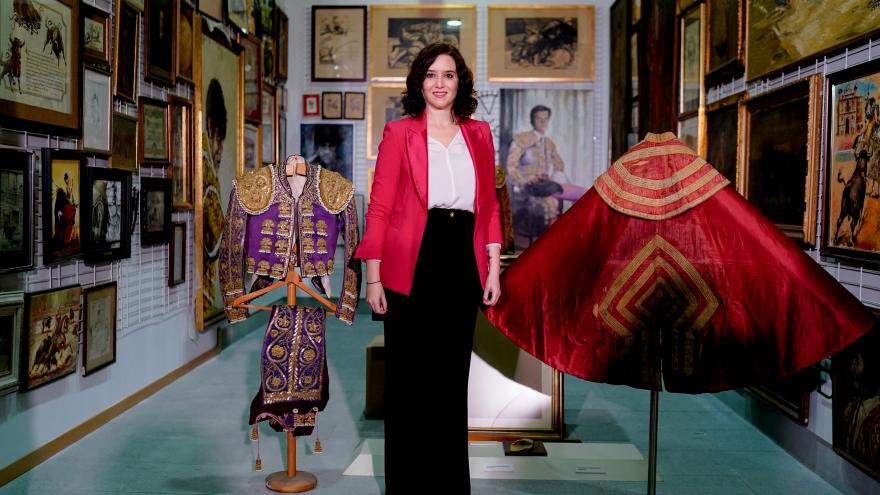 Isabel Díaz Ayuso durante la presentación de la programación cultural del centenario de la muerte de Joselito El Gallo