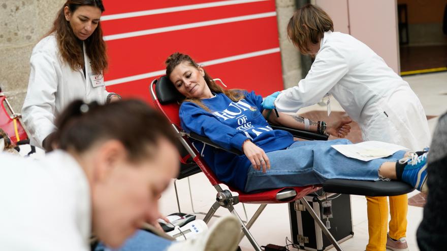 donación de sangre en hospital