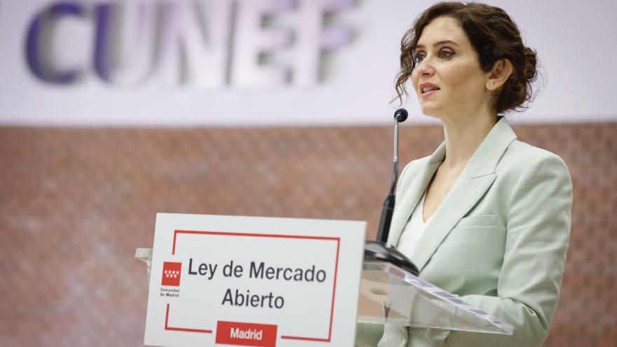 La presidenta durante su intervención en la jornada