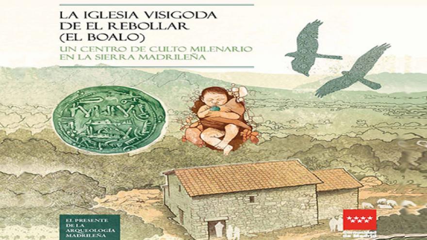 Portada de la publicación que muestra una ilustración de la iglesia visigoda  con paisaje al fondo