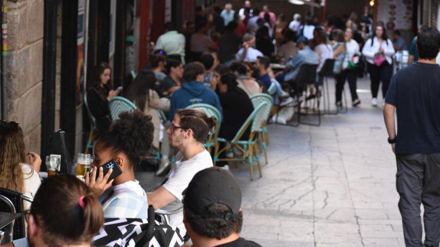 Una terraza de Madrid