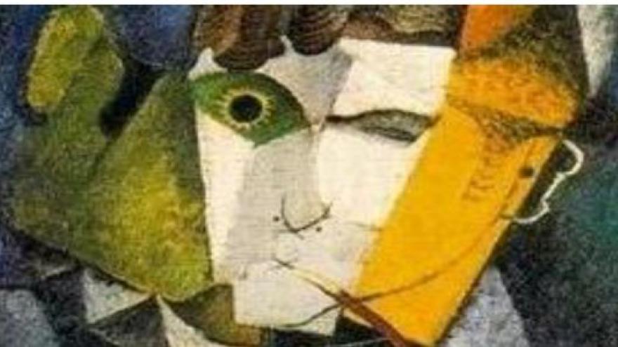 Rostro de Gómez de la Serna, estilo cubista