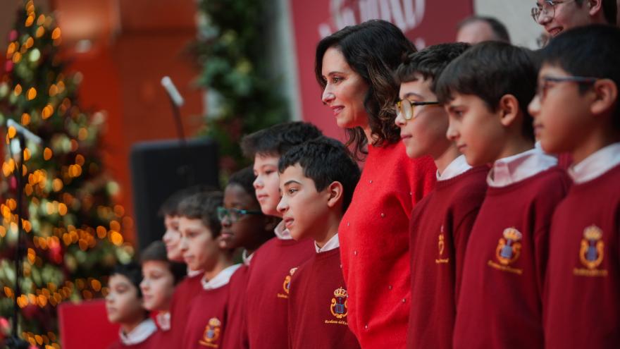 La presidenta durante la Navidad en Sol