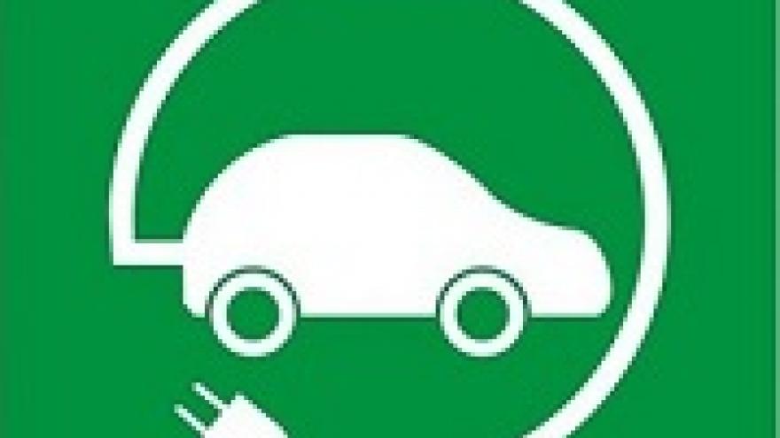 Señal aparcamiento coche eléctrico