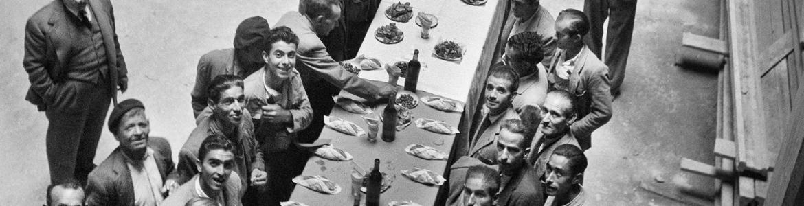 Comida de empresa. Madrid. 1950 Archivo Regional de la Comunidad de Madrid. Fondo Nicolás Muller Comida de empresa Madrid 1950