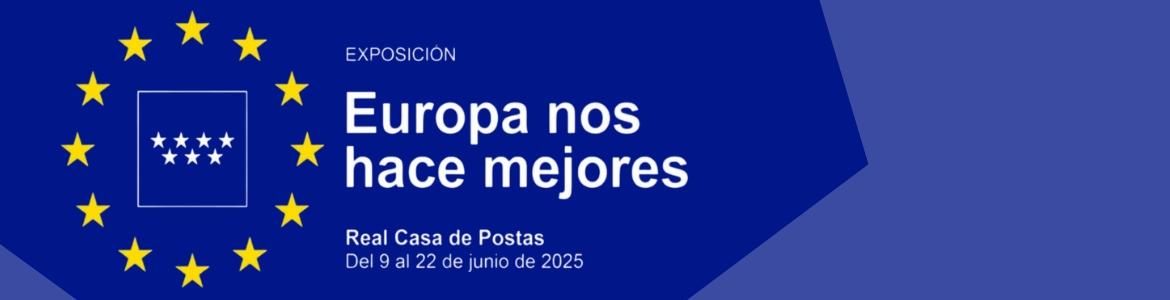 Logotipo de la exposición Europa nos hace mejores