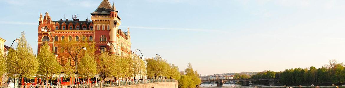 Vista de Praga desde el Danubio
