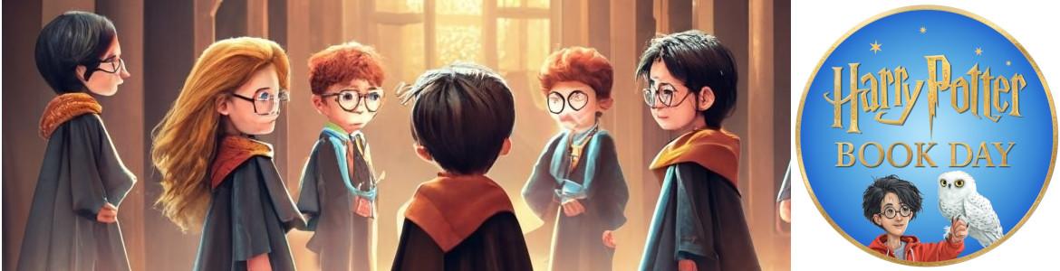 Imagen decorativa, grupo de niños magos