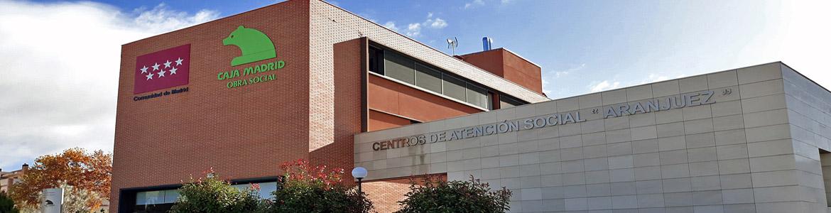 Fachada del Centro de Día de Soporte Social, Centro de Rehabilitación Laboral Aranjuez II y Residencia Aranjuez para personas con enfermedad mental