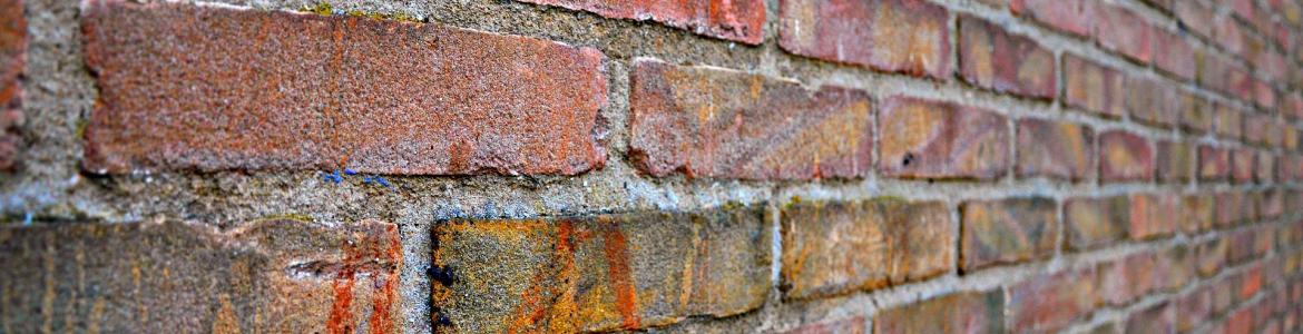 Imagen de una pared con vista ladrillos