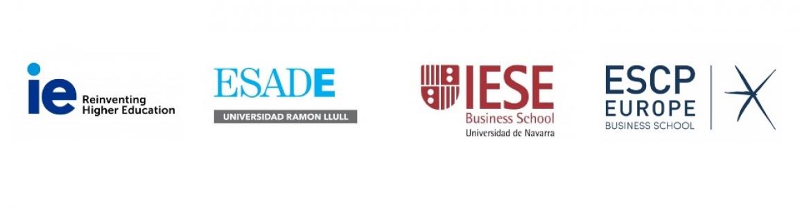 logos de las principales escuelas de negocios presentes en la Comunidad de Madrid