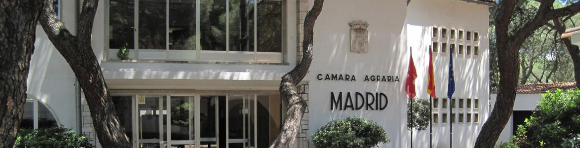 Fachada del edificio de la Cámara Agraria de la Comunidad de Madrid