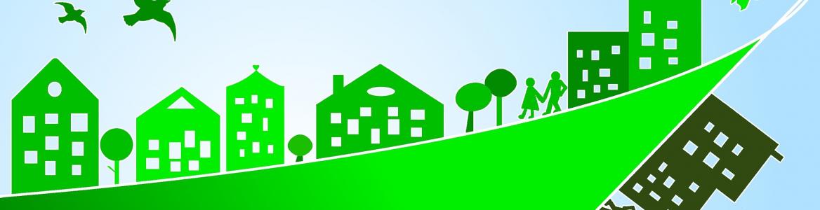 SILUETAS CASAS Y ARBOLES 