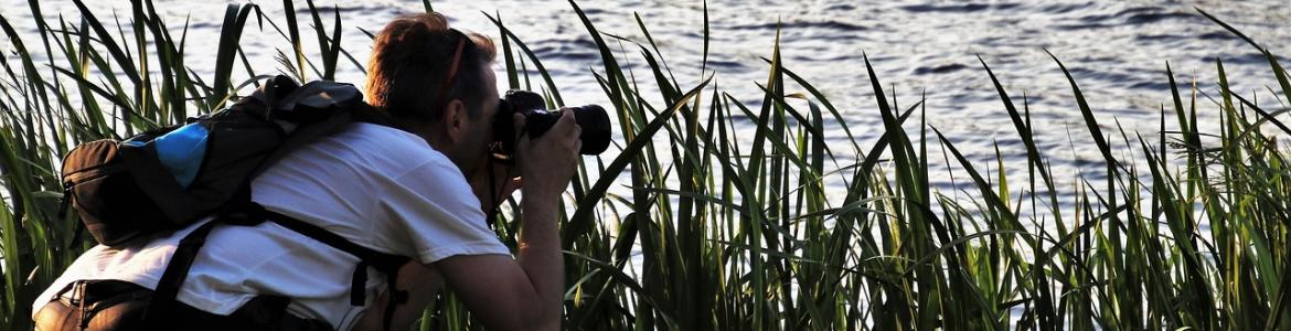 Fotografiando el agua de un lago