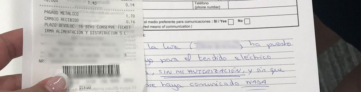 Tiques y facturas Imagen de cabecera #0 de la página de "Tiques, facturas y contratos: las pruebas que acompañan a las reclamaciones y arbitrajes de Consumo"