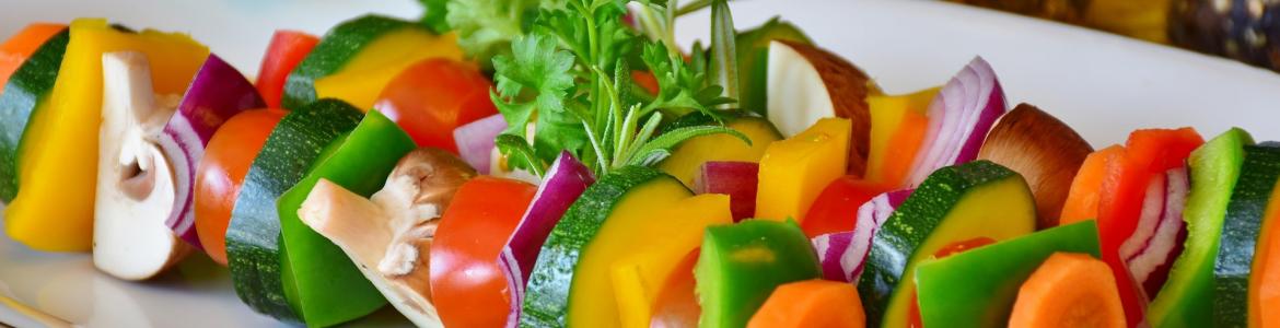 Brochetas de verdura