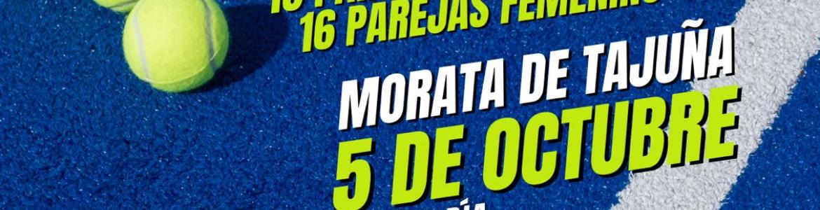 Cartel torneo de padel en Morata  de Tajuña