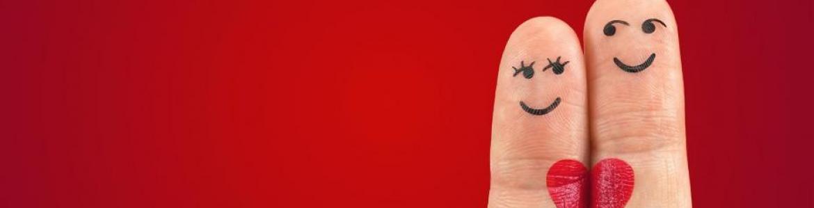 dedos corazón e índice 