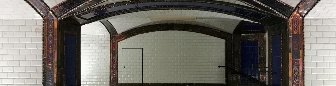 Antiguo vestíbulo de la estación de Pacífico