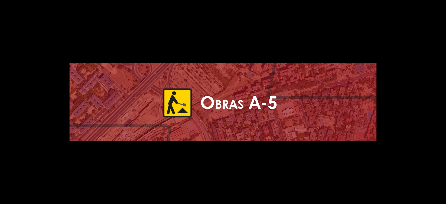 Obras de soterramiento de la A-5