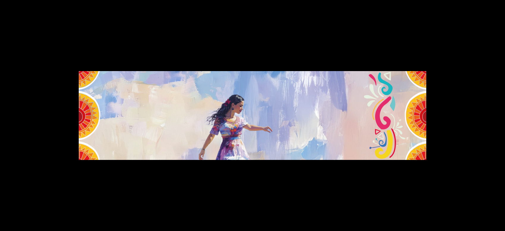 Una pintura que muestra a una chica de ascendencia hispana