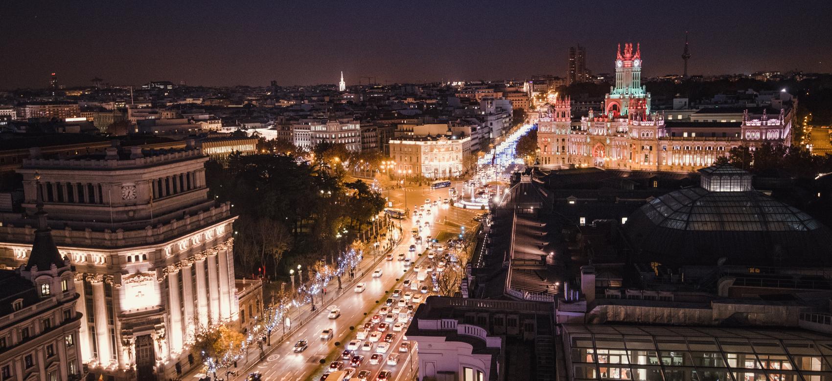 Skyline de la ciudad de Madrid