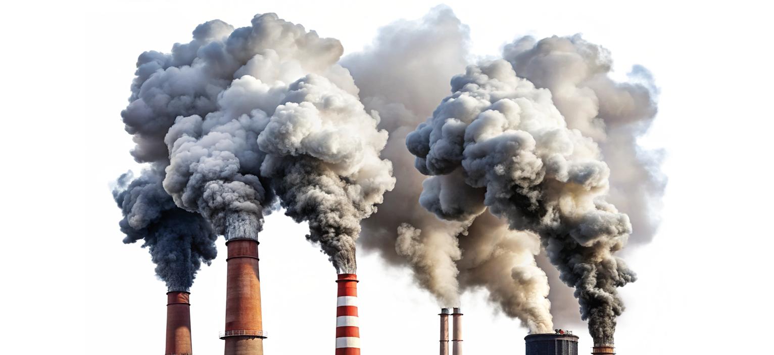 Imagen de chimeneas emitiendo humo