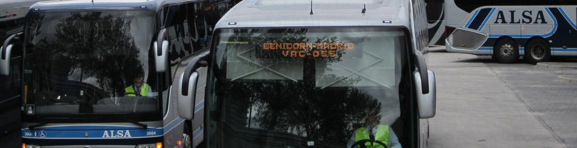 Tarifas de autobuses de largo recorrido Imagen de autobuses de largo recorrido en Méndez Álvaro