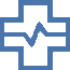 Icono que representa la cruz de sanidad