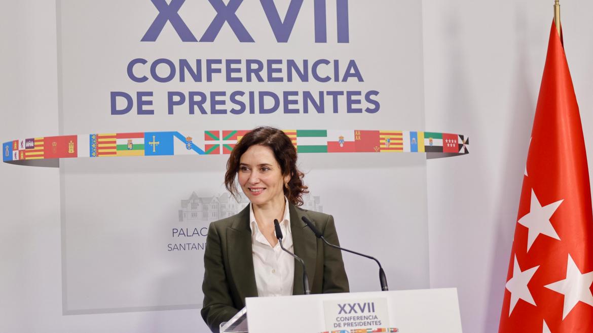 La presidenta Isabel Díaz Ayuso