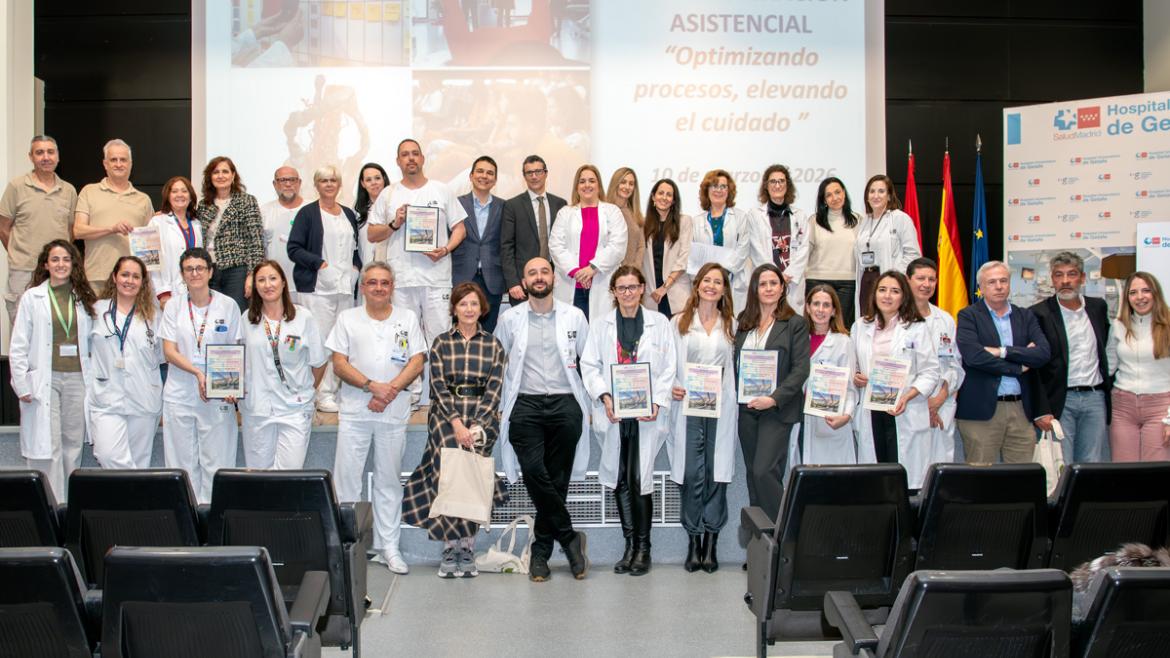 Grupo de profesionales premiados y finalistas