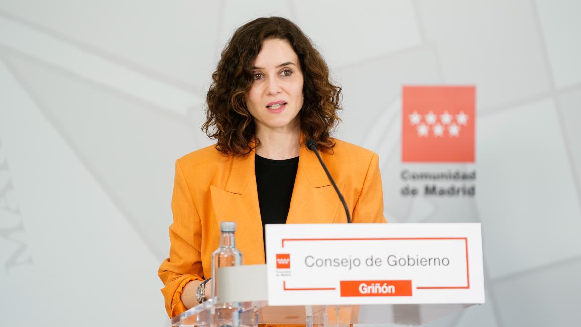 La presidenta durante su intervención