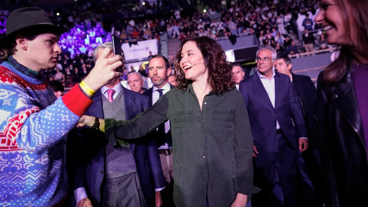 La presidenta durante el congreso