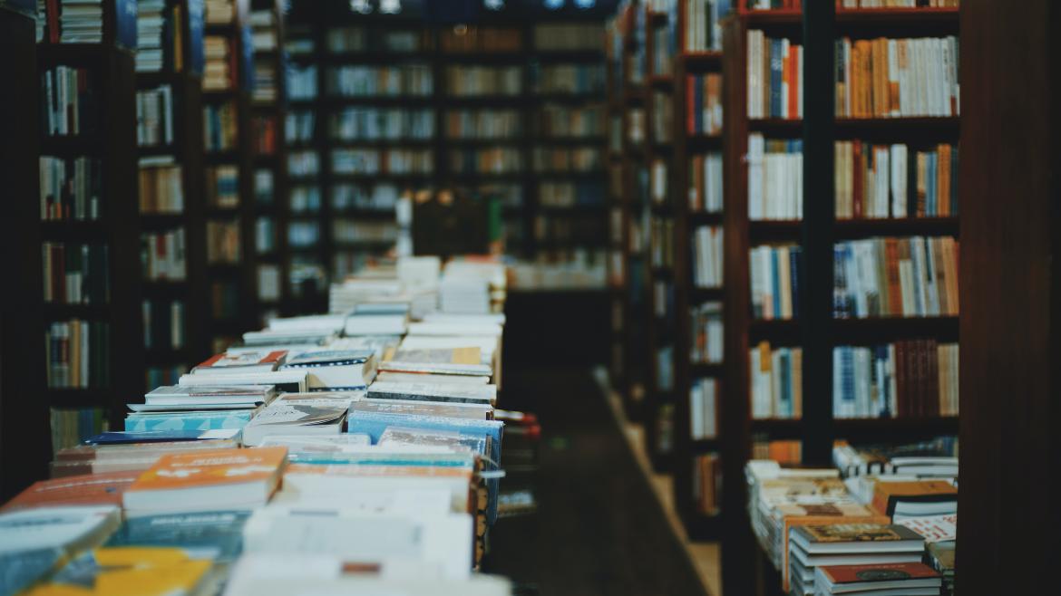 Estanterías con libros 