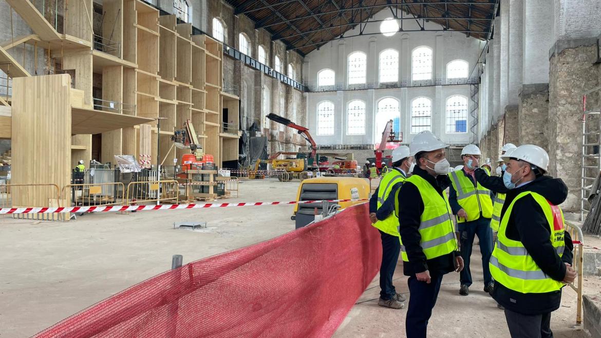 Visita a un edificio en construcción