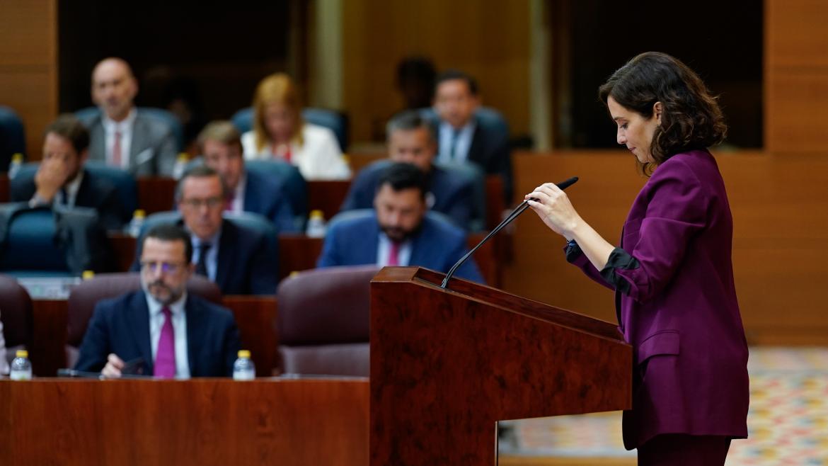 La presidenta durante su intervención