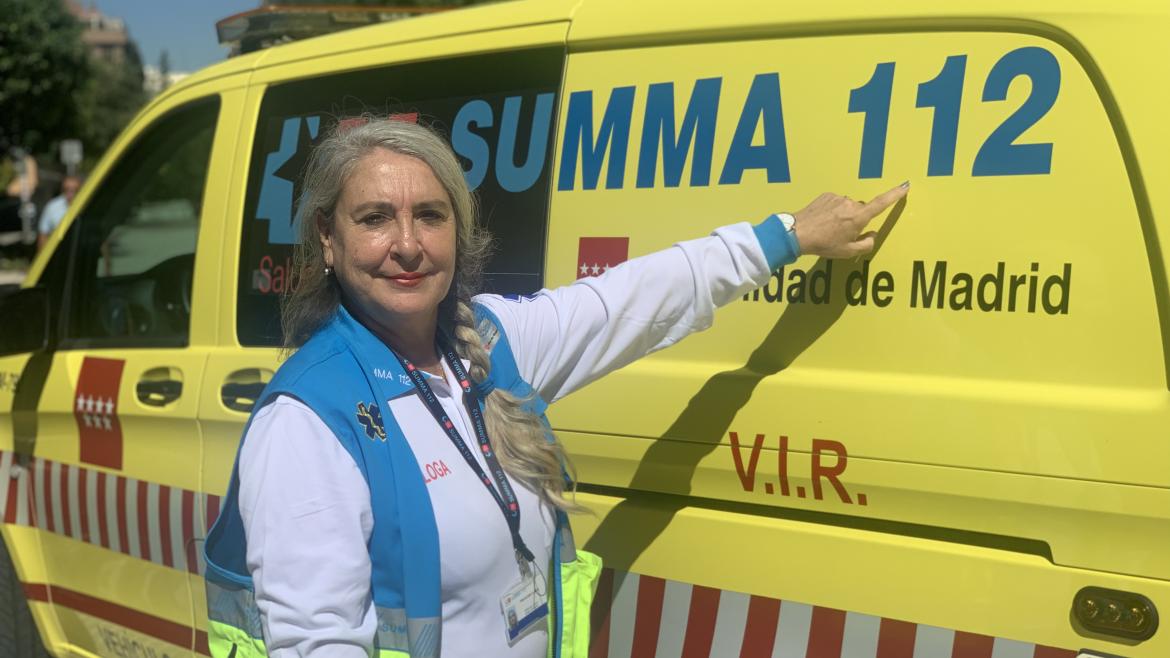 Una de las psicólogas clínicas del SUMMA 112