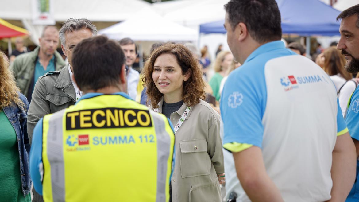 SUMMA 112 organiza talleres sanitarios en la Feria de la Sierra Norte