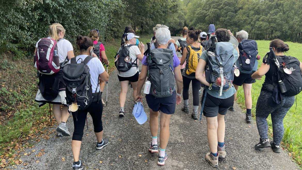 Pacientes del HUIC en el Camino de Santiago