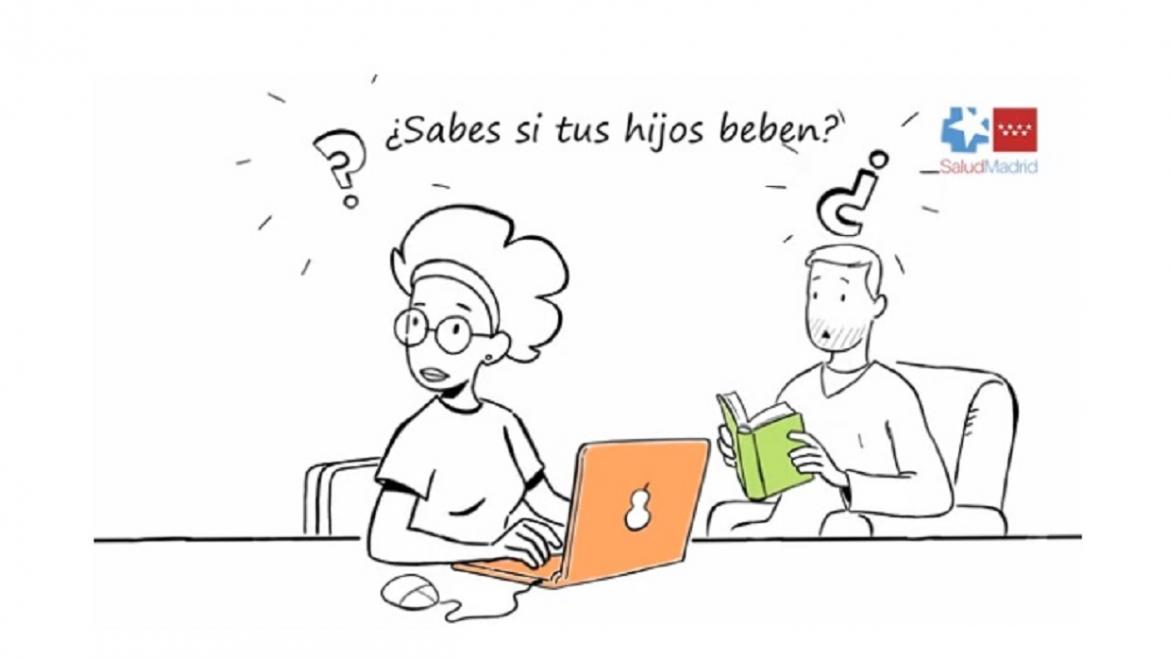 Imagen de un vídeo de concienciación sobre el alcohol y el papel de la familia