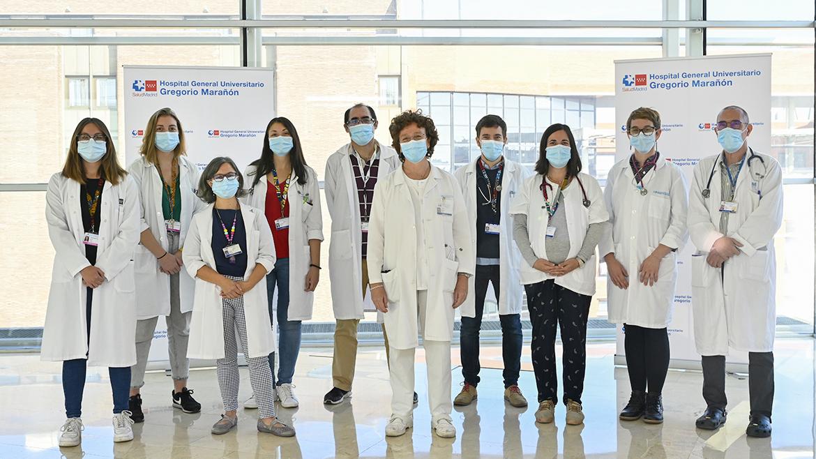 Equipo de investigadores del Hospital Gregorio Marañón que han coordinado el estudio profesionales sanitarios del hospital gregorio marañón