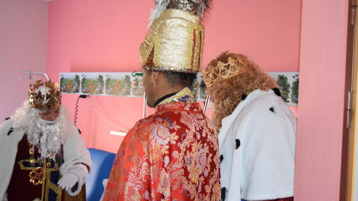 Un año más, no faltó la visita de los Reyes Magos