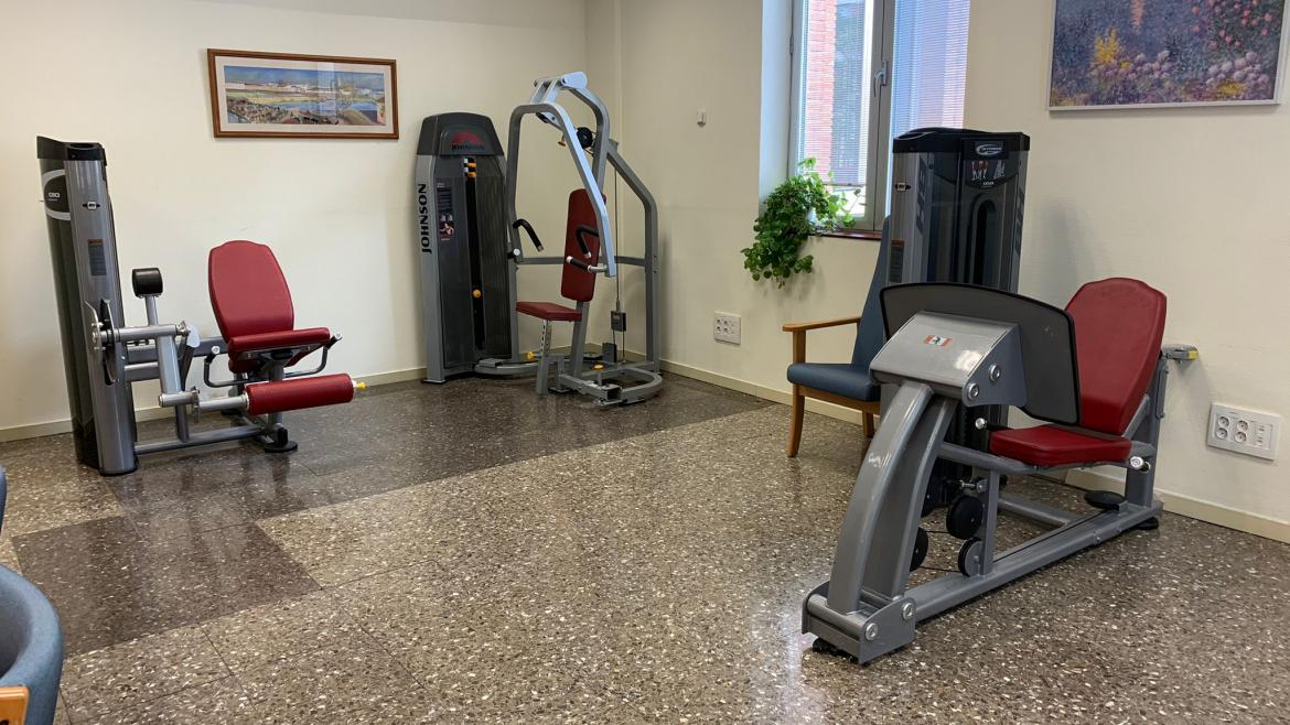 Máquinas de ejercicio del Hospital de Día de Geriatría